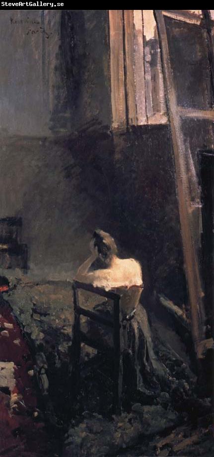 Konstantin Korovin Artist in studio